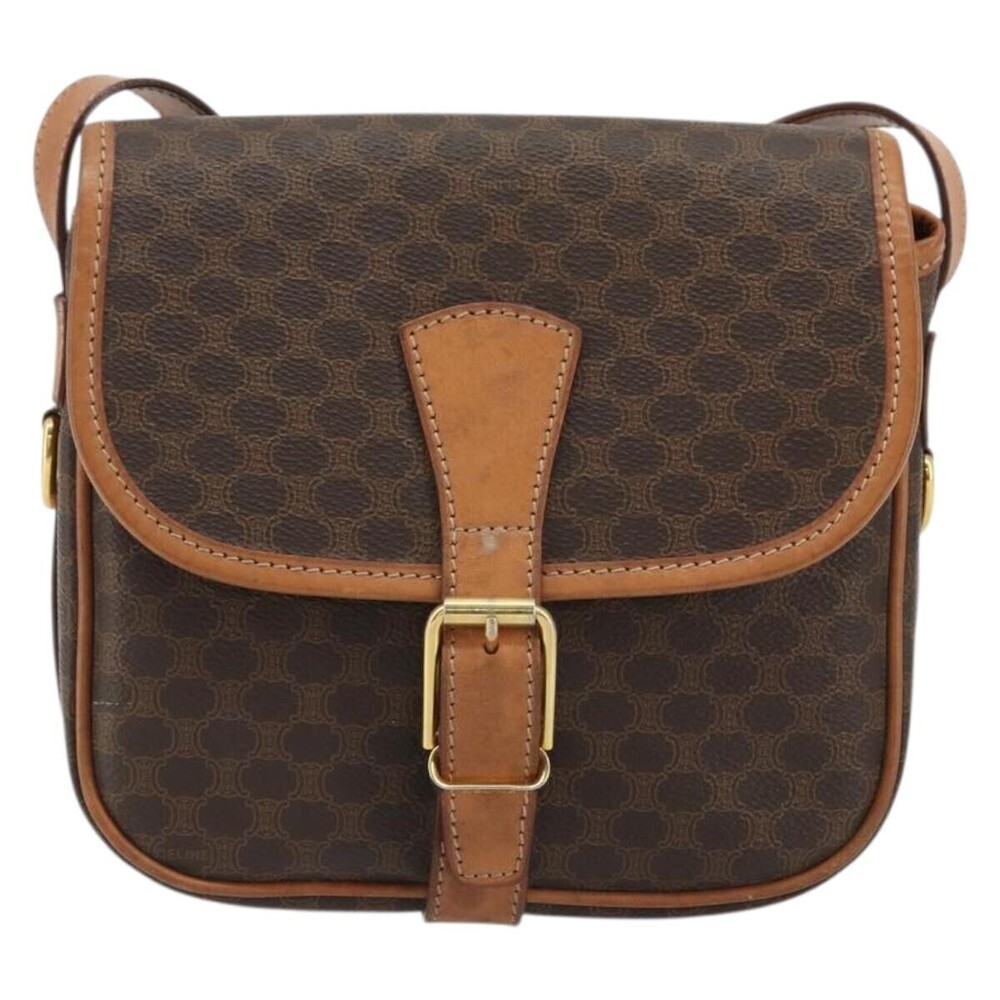 Celine Vintage Macadam Canvas and Leather